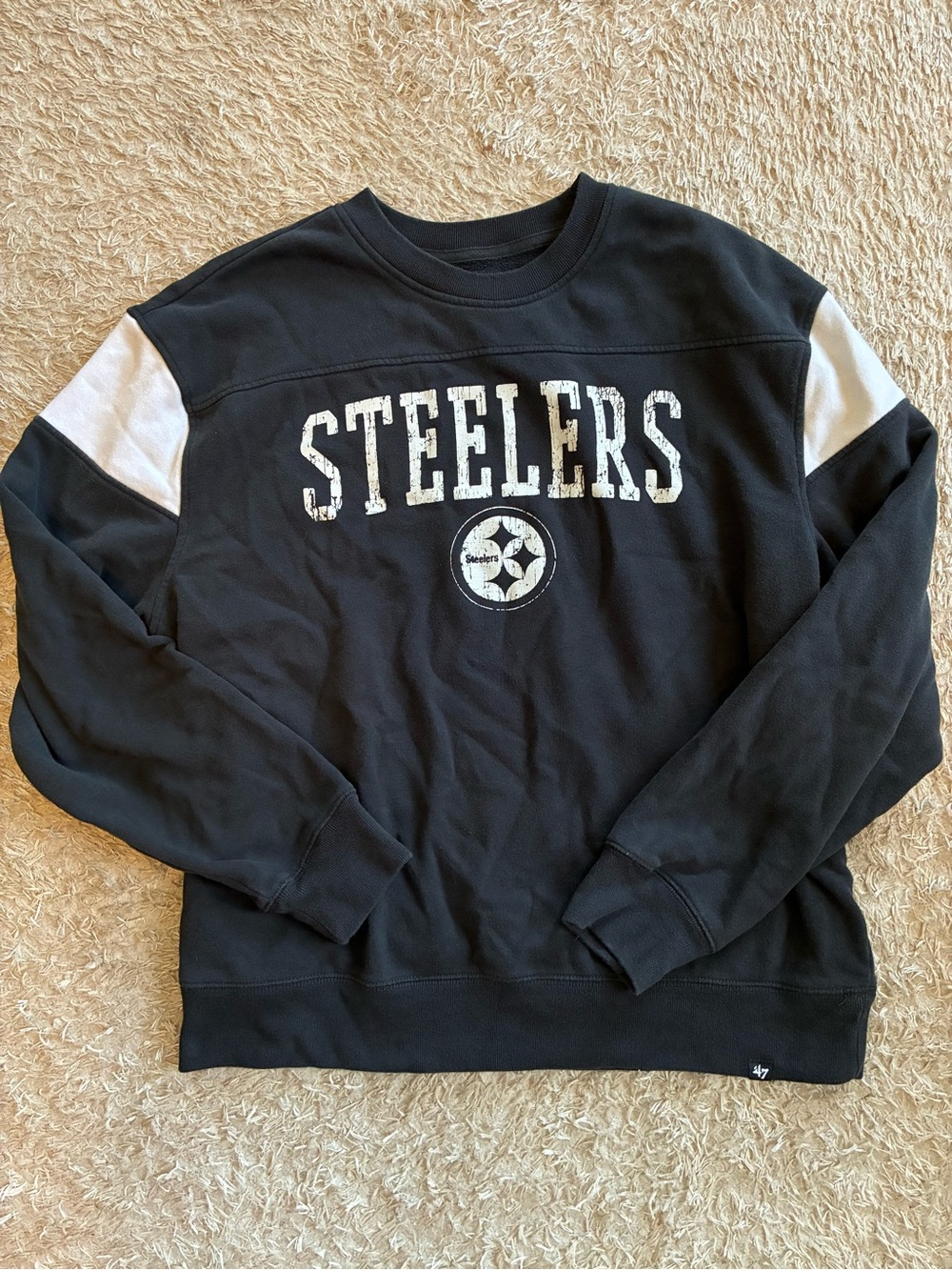 NFL Pittsburgh Steelers Black Crewneck Sweatshirt Unisex